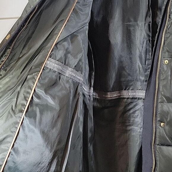 Vince Camuto Faux-Fur Trim Hooded Down Parka belt - Picture 10 of 10